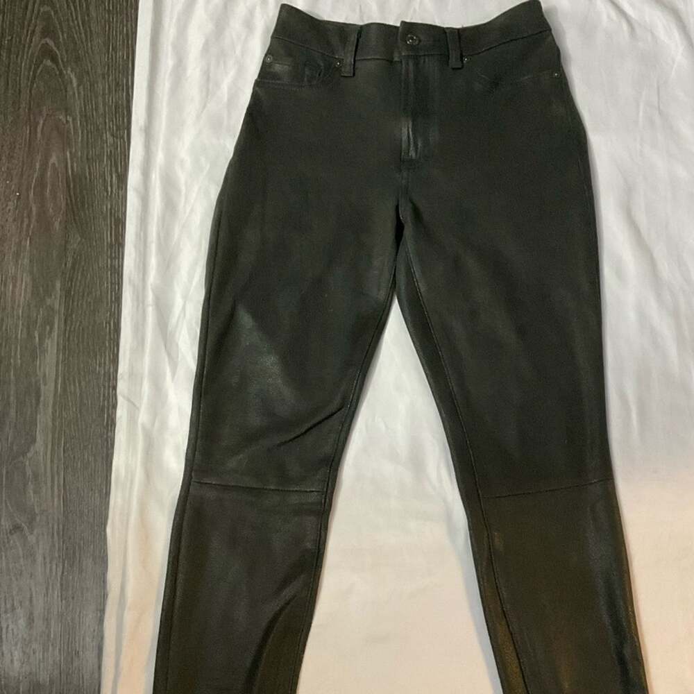 7 For All Mankind Metallic Coated High Rise Skinny Jean 28 Goth Punk Rocker Rave - Picture 1 of 13